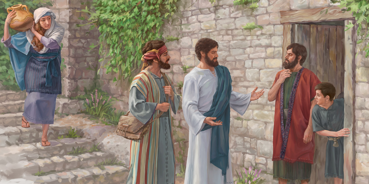 Jesucristo con su rebaño