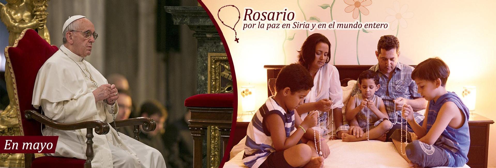 Papa Francisco pide al mundo rezar el Rosario por la paz durante todo ...